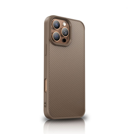 WOZINSKY Back case for Samsung Galaxy S25 Carbon Fiber Case with MagSafe - brown – image 3