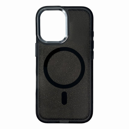 WOZINSKY Protective case for Samsung Galaxy S24 FE Glitter Case MagSafe - black with glitter – image 2