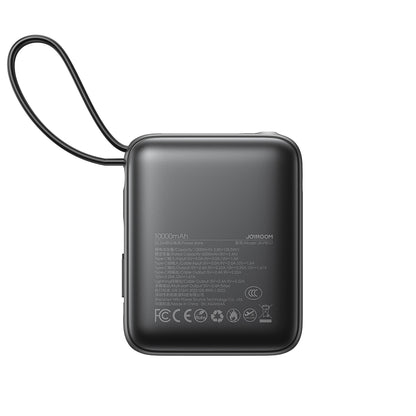 JOYROOM Powerbank 10000mAh 22.5W with built-in USB-C Lightning cables - black – image 3