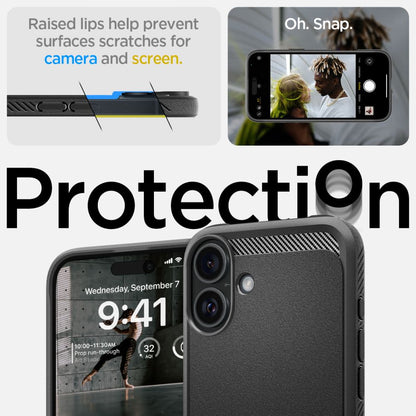 SPIGEN Rugged Armor MagSafe iPhone 16 back case - black – image 10