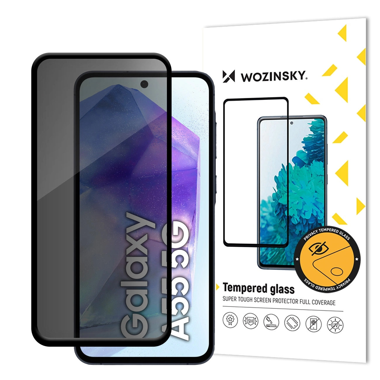 WOZINSKY Retail Display Cases – Privacy tempered glass with Anti Spy