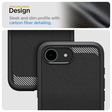SPIGEN Case for iPhone 16e Rugged Armor MagSafe - black – image 11