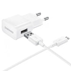 SAMSUNG Samsung USB-A 8W wall charger with microUSB cable - white