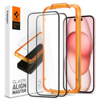SPIGEN Tempered protective glass for iPhone 15 Plus ALM Glass FC - black 2 pcs.