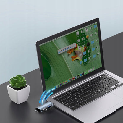 Tech-Protect SD / micro SD memory card reader with USB-C / USB-A connectors - gray – image 2