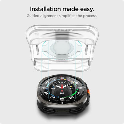SPIGEN Tempered glass with mounting frame for Samsung Galaxy Watch Ultra 47 mm - 2 pcs. – image 10