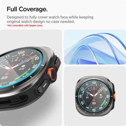 SPIGEN Tempered glass with mounting frame for Samsung Galaxy Watch Ultra 47 mm - 2 pcs. – image 7