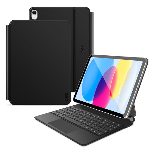 Tech-Protect Case with keyboard for iPad 10.9'' 2022 / iPad 11'' 2025 Smartcase Magnetic - black
