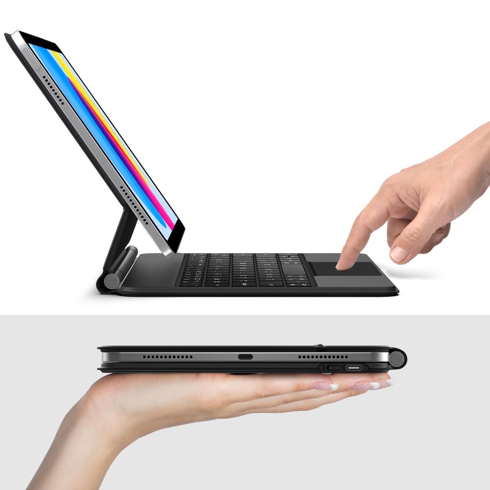Tech-Protect Case with keyboard for iPad 10.9'' 2022 / iPad 11'' 2025 Smartcase Magnetic - black – image 9