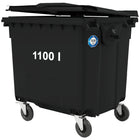 GSG24 Container for municipal waste PZH EN 840-2 DIN 1100L - black