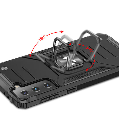 WOZINSKY Armored hybrid case with magnetic holder for Samsung Galaxy S22+ Ring Armor - black – image 5
