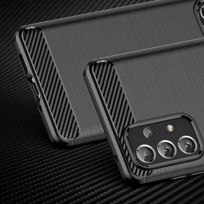 HURTEL Flexible case cover for Samsung Galaxy A73 Carbon Case - black – image 2