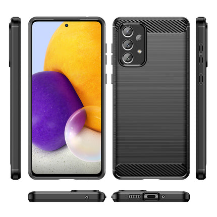 HURTEL Flexible case cover for Samsung Galaxy A73 Carbon Case - black – image 5