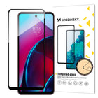 HURTEL Tempered Glass for Motorola Moto G Stylus 2022 9H Full Screen with Black Frame Tempered Glass