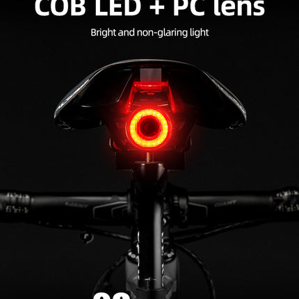 ROCKBROS Rear bicycle light with Q5 intelligent stop system - black – image 10