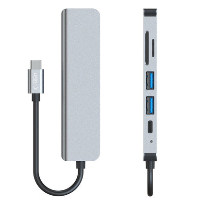 Tech-Protect 6in1 HUB USB-C to USB-A USB-C HDMI micro SD / TF / SD splitter - gray – image 7