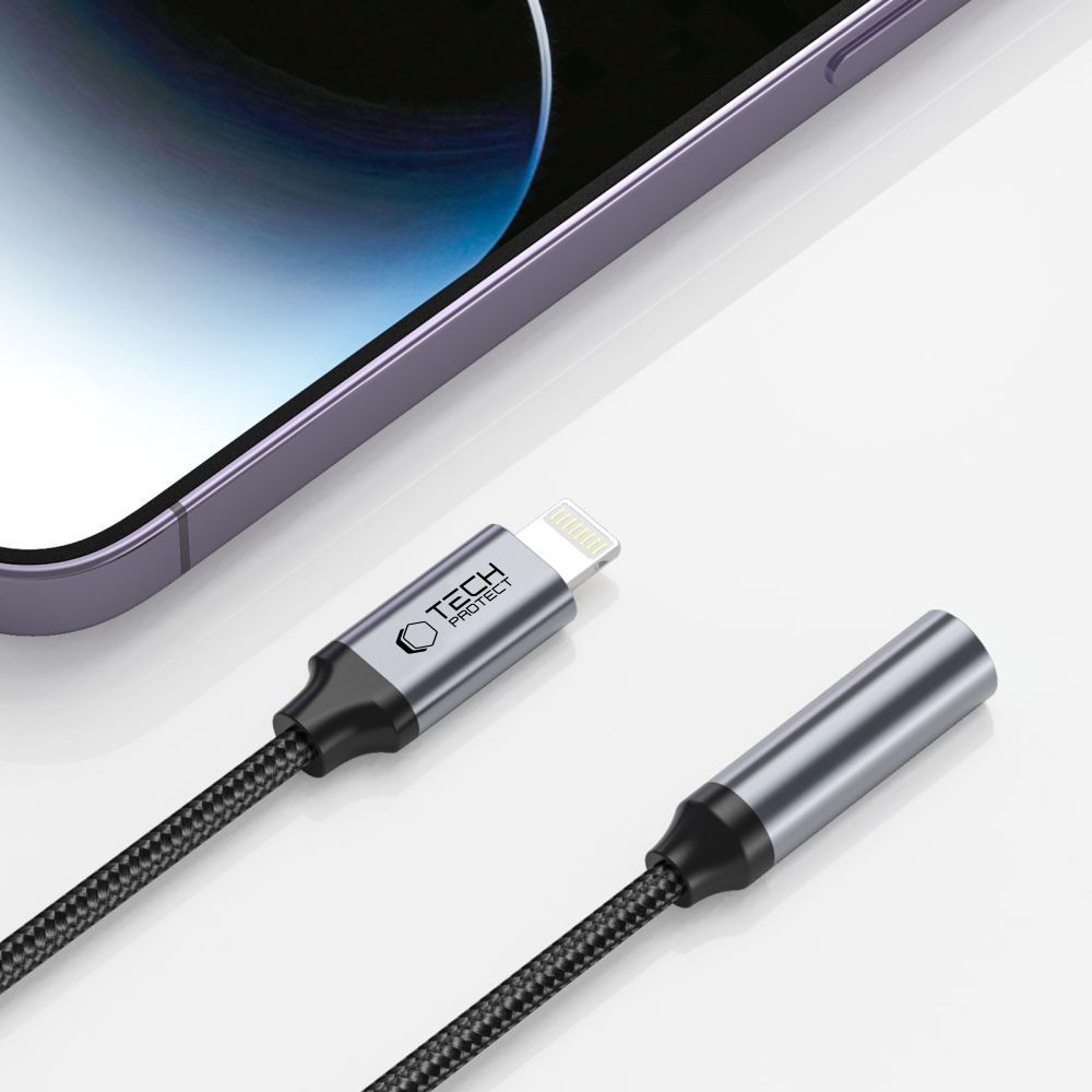 Tech-Protect Power Connector Adapters – iPhone Lightning adapter - 3.5mm mini – image 3