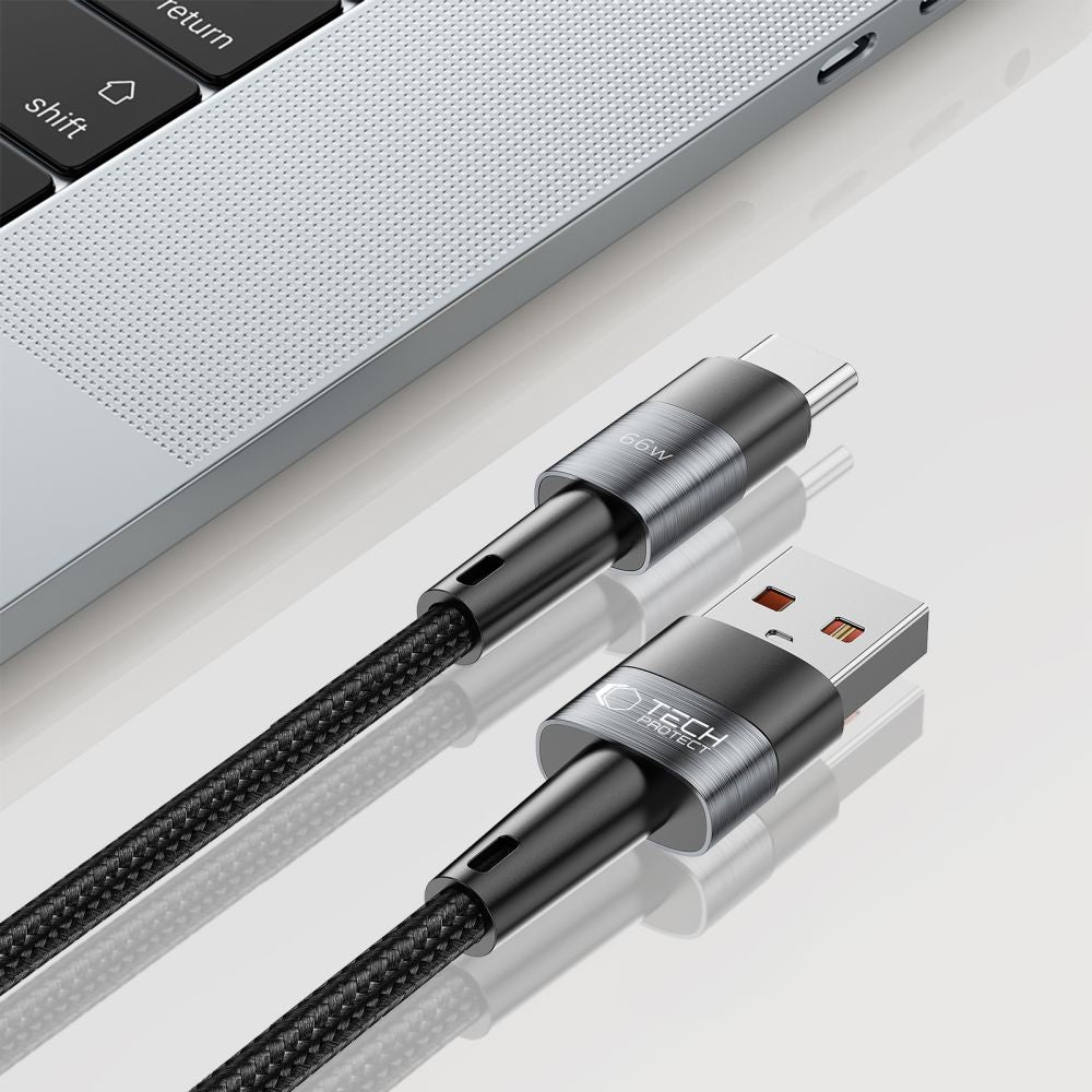 Tech-Protect USB-C - USB-C cable 66W 6A 2m - gray – image 5