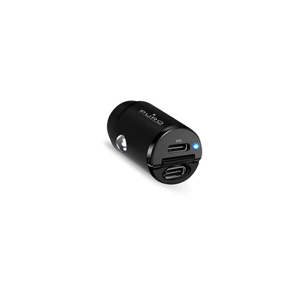PURO 2 x USB-C 30W PD car charger - black – image 3