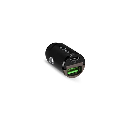 PURO USB-C USB-A PD car charger - black – image 5