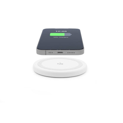 PURO Wireless charger for Android iPhone smartphones 15W - white