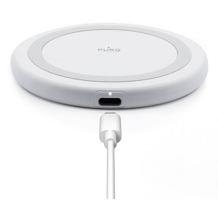 PURO Wireless charger for Android iPhone smartphones 15W - white – image 2