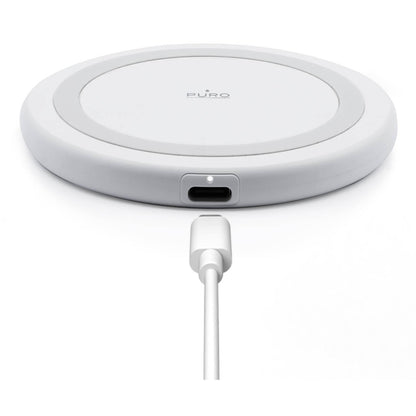 PURO Wireless charger for Android iPhone smartphones 15W - white – image 2