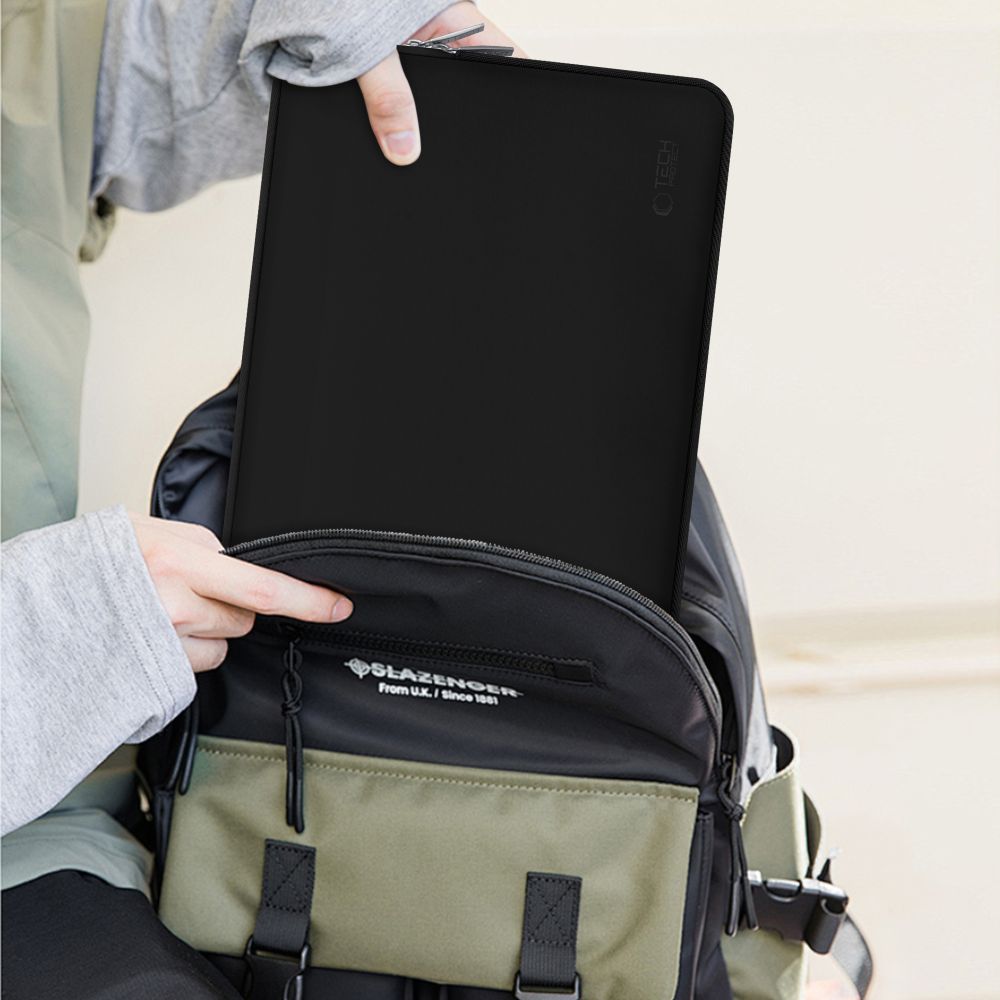 Tech-Protect Bag case for 15-16'' laptop + accessory case - black – image 7