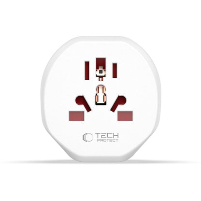 Tech-Protect UK/US/AU/FI/CN-1/CN-2 to EU travel adapter - white – image 4