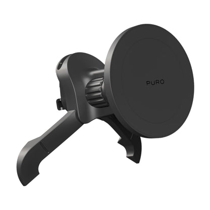 PURO Adjustable MagSafe magnetic car holder for a smartphone on the grille - black