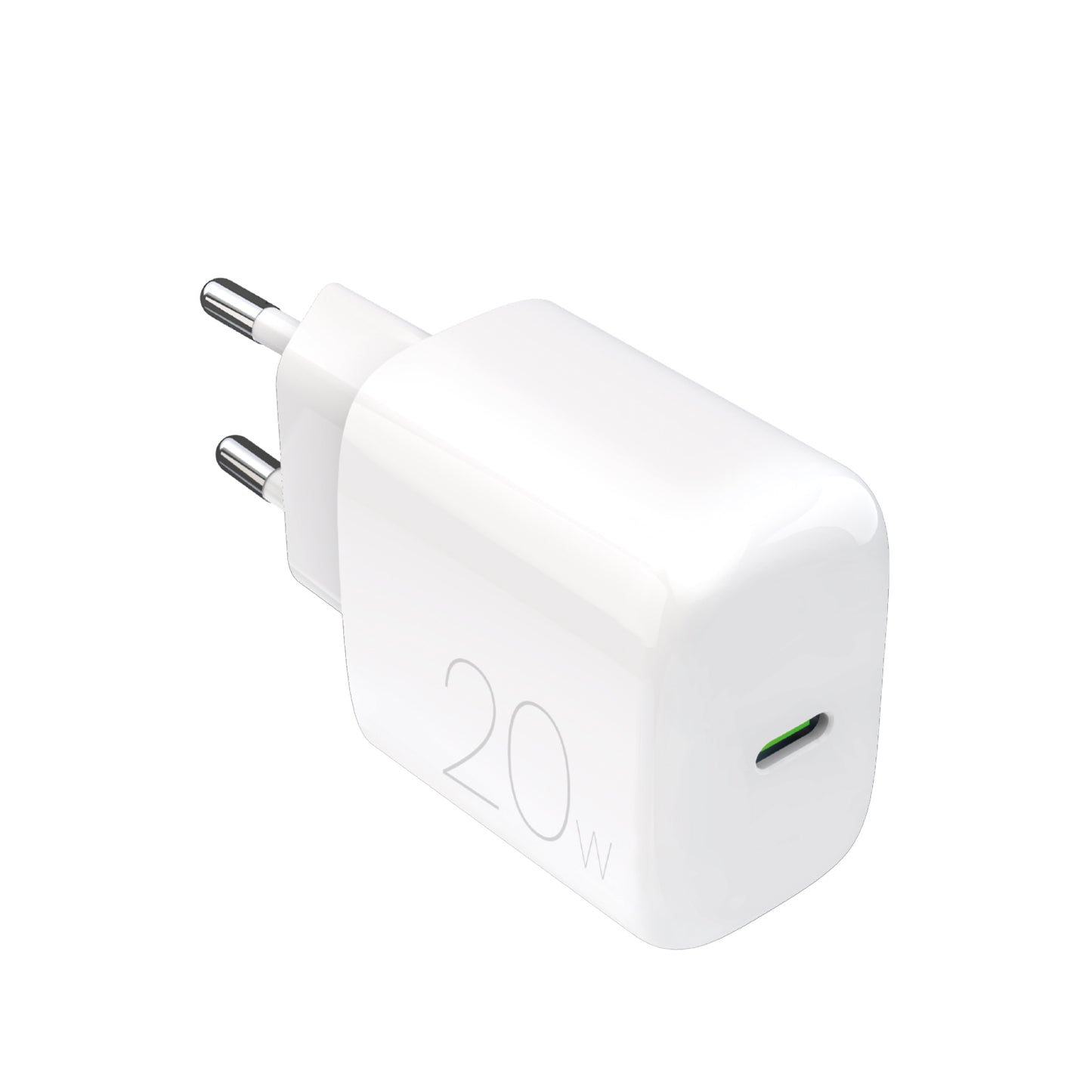 PURO PROLITE 20W USB-C mains charger - white