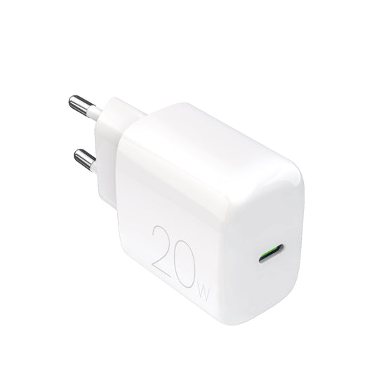 PURO PROLITE 20W USB-C mains charger - white