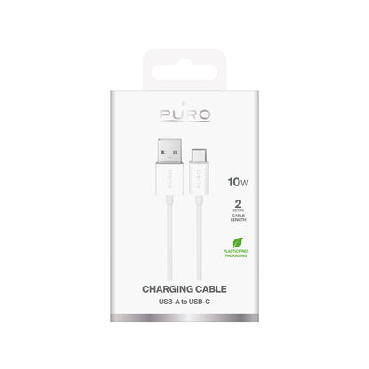 PURO USB-A - USB-C TPE cable 10W 3m - white – image 5