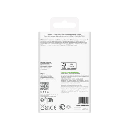PURO USB-A - USB-C TPE cable 10W 3m - white – image 6