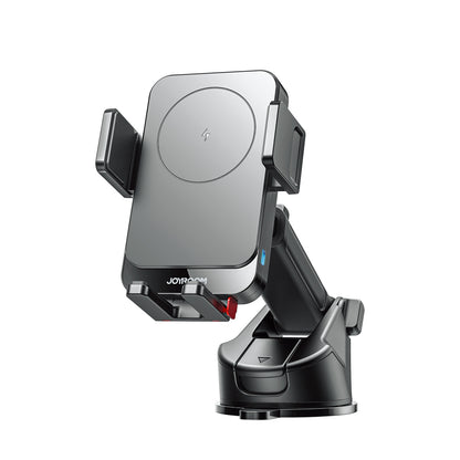 JOYROOM Car phone holder with inductive charger on the dashboard - black
