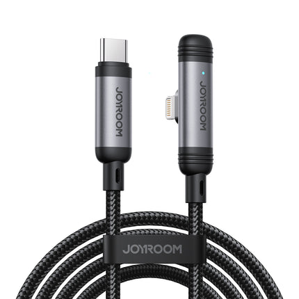 JOYROOM Angled USB-C - iPhone Lightning cable 30W 1.2m - black