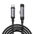 JOYROOM Angled USB-C - iPhone Lightning cable 30W 1.2m - black