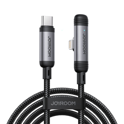 JOYROOM Angled USB-C - iPhone Lightning cable 30W 1.2m - black