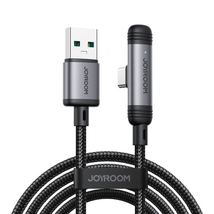 JOYROOM Angled USB-A USB-C 3A cable 1.2m - black