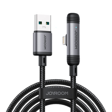 JOYROOM Angled USB-A iPhone Lightning 3A cable 1.2m - black