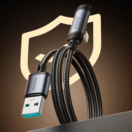 JOYROOM Angled USB-A iPhone Lightning 3A cable 1.2m - black – image 7