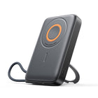 JOYROOM 3-in-1 induction power bank 10000mAh 22.5W with built-in MagSafe cable - black