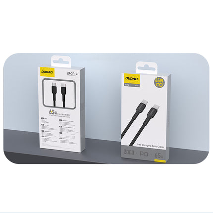 DUDAO USB-C cable 65W 1m - black – image 2
