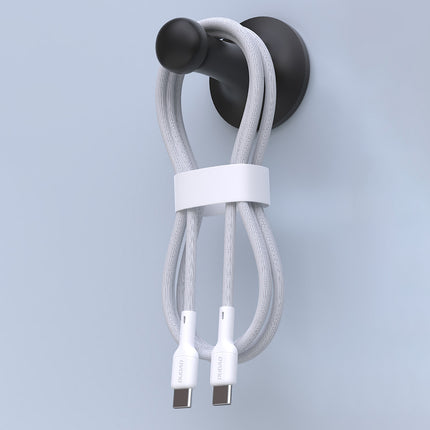DUDAO USB-C cable 65W 2m - white – image 3