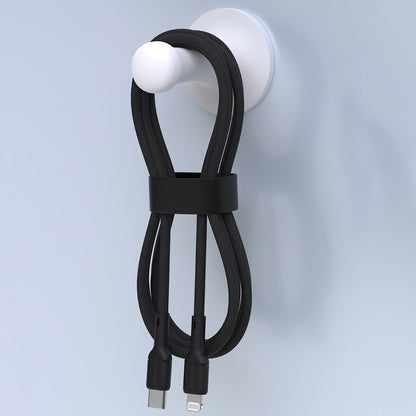 DUDAO USB-C - iPhone Lightning cable 30W 2m - black – image 3
