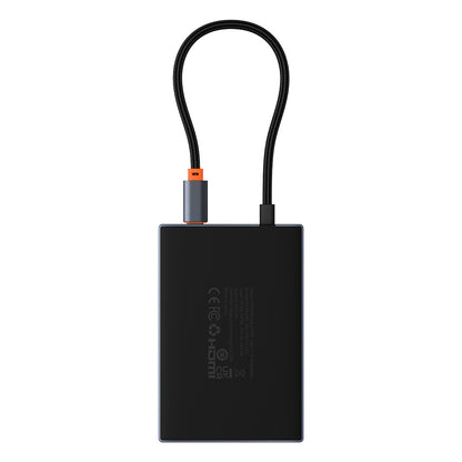 BASEUS 8in1 HUB HDMI DisplayPort VGA USB-A USB-C adapter - gray