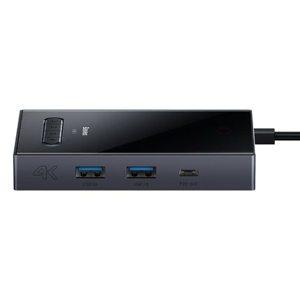 BASEUS 8in1 HUB HDMI DisplayPort VGA USB-A USB-C adapter - gray – image 2