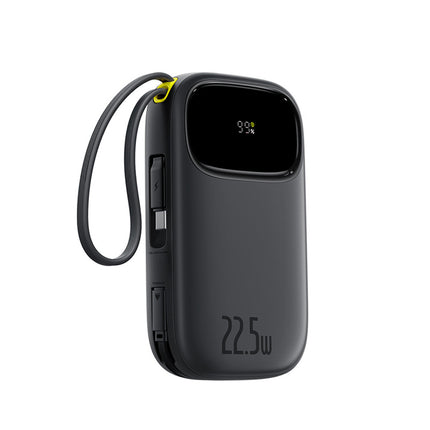 BASEUS Powerbank 10000mAh 22.5W with display with USB-C iPhone Lightning cables - black – image 2