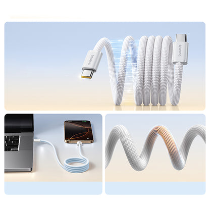BASEUS Braided magnetic cable USB-C 100W 1m - white – image 4