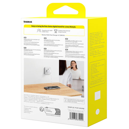 BASEUS Palm 20W USB-C wall charger - white – image 8